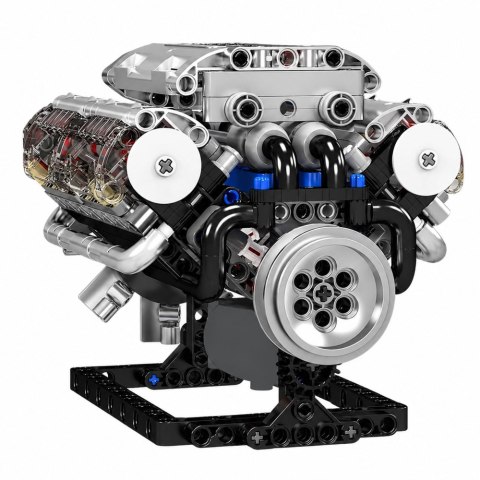 Klocki Konstrukcyjne Silnik V8 Model Mechaniczny Ruchome Tłoki 552 el. LEAN Toys