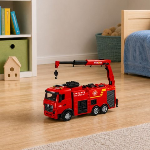 Wóz Strażacki z Dźwigiem i Armatką Wodną Zdalnie Sterowany RC Huina 1:18 BestToys