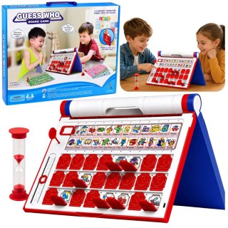 Gra Pamięciowa Zgadnij Kto Na Czas Przenośna Plansza Klepsydra LEAN Toys