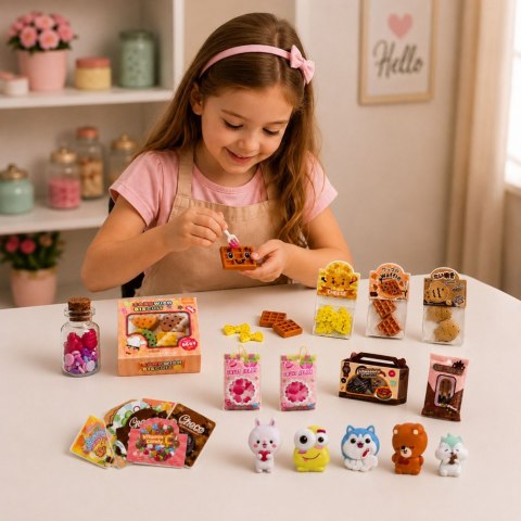 Zestaw Kreatywny DIY Tworzenie Dekorowanie Squishy Mini Słodycze Przekąski LEAN Toys