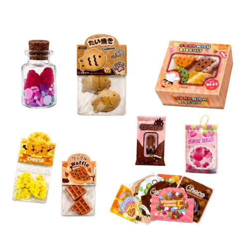 Zestaw Kreatywny DIY Tworzenie Dekorowanie Squishy Mini Słodycze Przekąski LEAN Toys