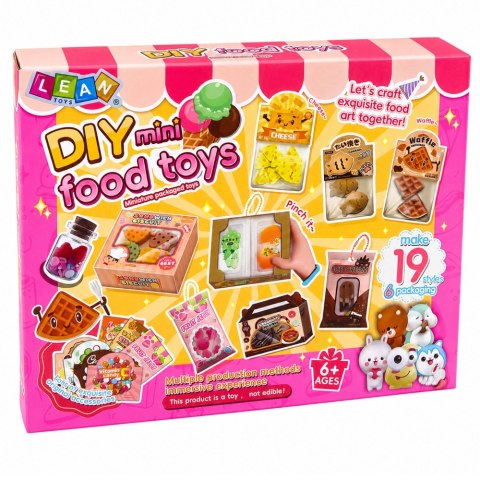 Zestaw Kreatywny DIY Tworzenie Dekorowanie Squishy Mini Słodycze Przekąski LEAN Toys