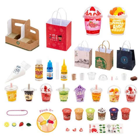 Zestaw Kreatywny DIY Tworzenie Dekorowanie Squishy Napoje Mleczne LEAN Toys