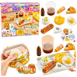 Zestaw Kreatywny Plastyczny Tworzenie Squish Ozdobne Jedzenie Śniadanie DIY LEAN Toys