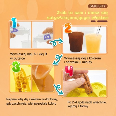 Zestaw Kreatywny Plastyczny Tworzenie Squish Ozdobne Jedzenie Śniadanie DIY LEAN Toys