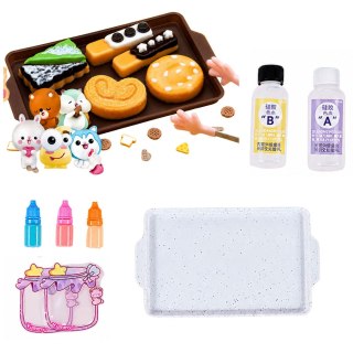 Zestaw Kreatywny Plastyczny Tworzenie Squishy Ozdobne Ciastka DIY LEAN Toys