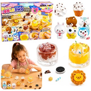 Zestaw Kreatywny Plastyczny Tworzenie Squishy Ozdobne Słodycze Napoje DIY LEAN Toys