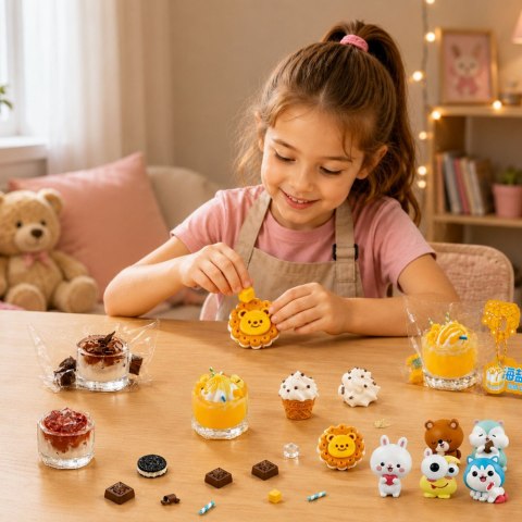 Zestaw Kreatywny Plastyczny Tworzenie Squishy Ozdobne Słodycze Napoje DIY LEAN Toys