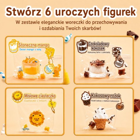 Zestaw Kreatywny Plastyczny Tworzenie Squishy Ozdobne Słodycze Napoje DIY LEAN Toys