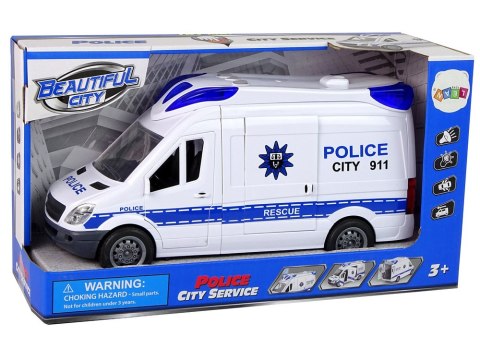 Interaktywna Policja Radiowóz Policyjny Światło Dźwięk Otwierane Drzwi LEAN Toys