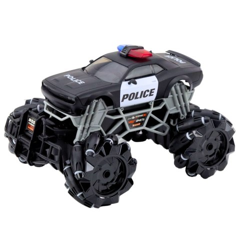 Samochód Terenowy Policyjny Zdalnie Sterowany RC Światła Efekt Dymny 1:16 LEAN Toys