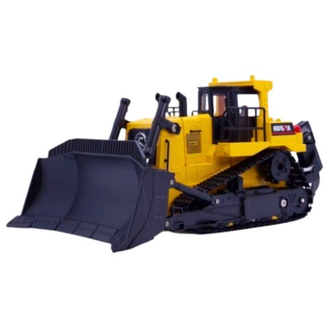 Spychacz Buldożer Koparka Huina Metalowy Model Budowlany 1:50 HUINA