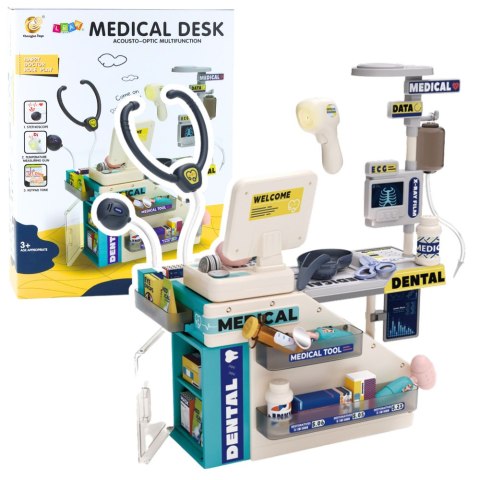 Zestaw Lekarza Dentysty Farmaceuty Światła Dźwięki Akcesoria 51 el. LEAN Toys