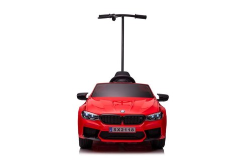 Auto Na Akumulator BMW M5 Z Platformą Dla Rodzica Czerwone Lakierowane LEAN CARS