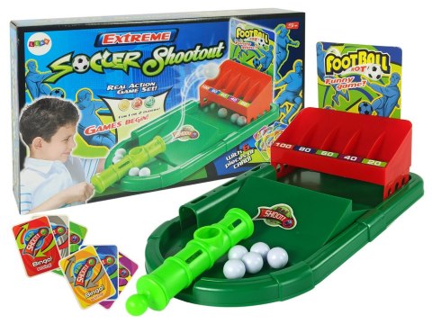 Gra Zręcznościowa Wyrzutnia Piłek Karty Piłka Nożna Punkty LEAN Toys